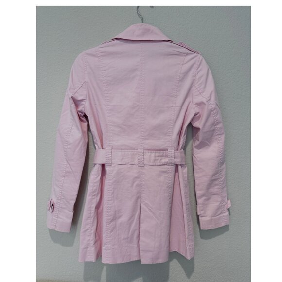 Zara Basic Pink Trench Coat - Picture 2 of 6